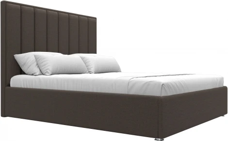 Кровать интерьерная Афродита 160 (Коричневый/Рогожка) Лига Диванов арт.123053