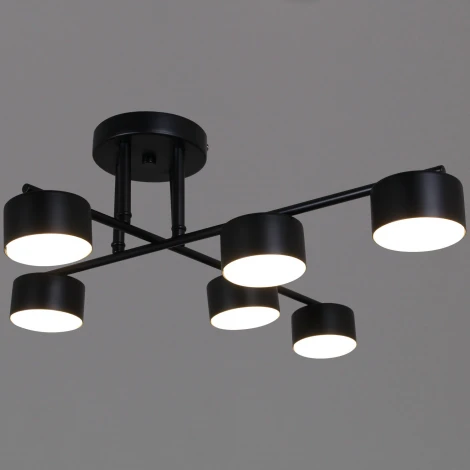 Потолочная люстра на штанге Reluce 03725-0.3-06 BK GX53