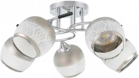 Потолочная люстра на штанге Arte Milano AMALFI-325885 325985/5 CR+BK (220V)