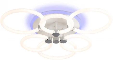 Потолочная светодиодная люстра RGB Ambrella Acrylica FA3844 (220V, пульт управления)