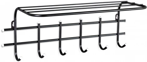 Вешалка Стандарт 1/6 черный/белый Sheffilton 4302072302