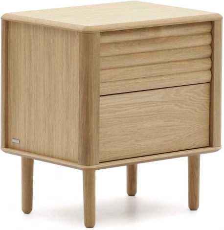 Lenon Тумбочка с 2 ящиками из шпона дуба 50 x 55 см La Forma (ex Julia Grup) арт.160929
