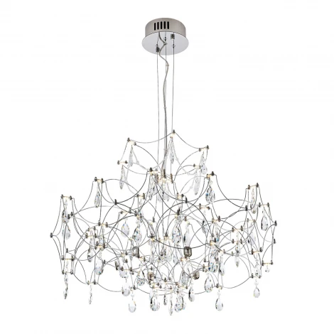 Подвесная люстра светодиодная хрустальная с пультом с регулировкой цветовой температуры Modelux MODELUX ML.7815.750P CH