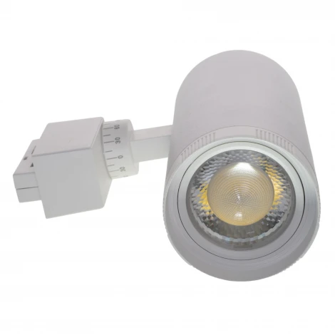 Трековый светильник однофазный, светодиодный 4000К с регулируемым углом свечения 220V 20W Volpe ULB-Q261 ULB-Q261 20W/4000K/AC WHITE