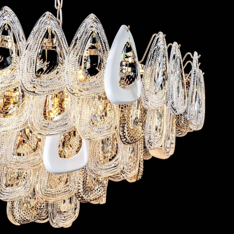 Подвесная люстра хрустальная Modelux ML.6775.800 GD