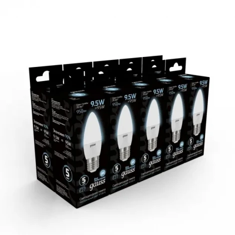 Лампочка светодиодная E27 9,5 Вт 950 lm 4100K нейтральное белое свечение Gauss 103102210