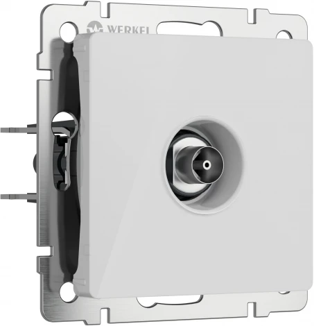ТВ-розетка оконечная (белый акрил) Werkel W1183041 (a064018)
