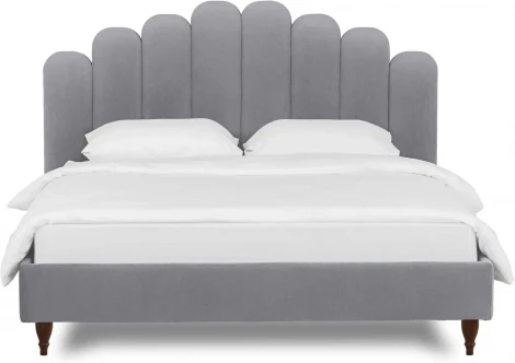 Кровать Queen II Sharlotta L 1600 ОГОГО (арт.577189), (Ткань/Серый)