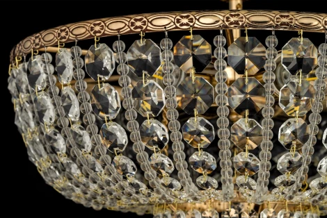 Потолочная люстра на штанге хрустальная Arti Lampadari Nonna Nonna E 1.3.40.602 G
