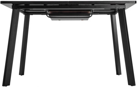 Стол Bradex Home Dublin раскладной 120-160х80х75 Дуб Вотан с черными ножками (RF 0482)