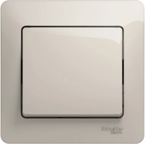 Выключатель встраиваемый одноклавишный (молочный) Systeme Electric Glossa GSL000912