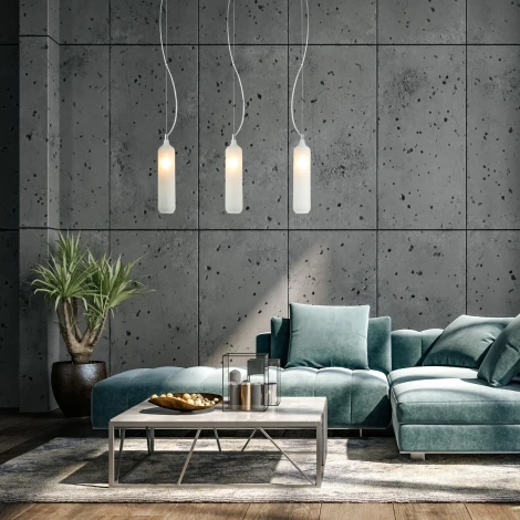 Светильник подвесной Eurosvet Siesta 50252/1 белый матовый (220V, на тросе, круглые)