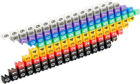 Маркер кабельный наборный "0-9" 2,5 мм2 100 шт. Stekker 49397