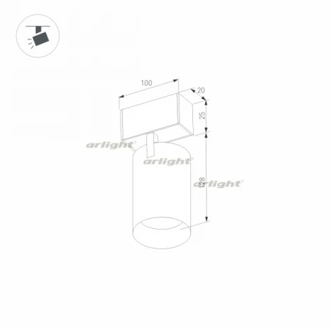 Трековый светильник магнитный Arlight 033241 (LED, круглые)