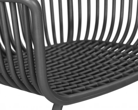 Набор 4 шт стул обеденный DOBRIN ROSS (темно-серый (GR-04) без подушки)