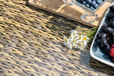 "Кальяри" лаунж-зона из искусственного ротанга (гиацинт), цвет соломенный 4SIS арт.УТ-00002215