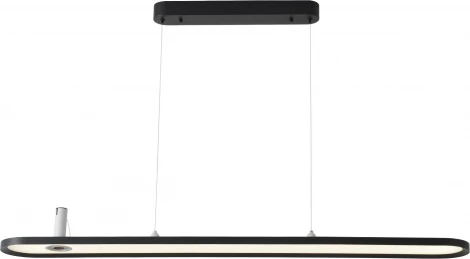 Подвесной светильник светодиодный со спотом Crystal Lux CONTOUR SP45W LED BLACK (220V, на тросе)