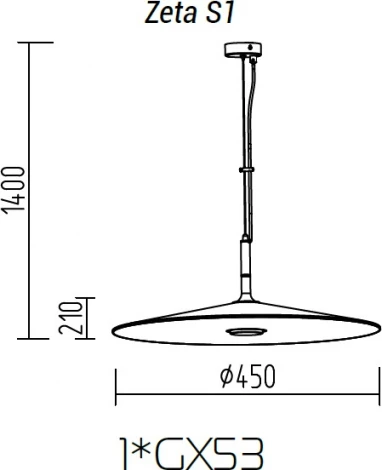 Подвесной светильник TopDecor Zeta S1 01