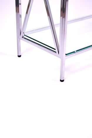 Консольный стол AllConsoles 1033-CS clear серебряный