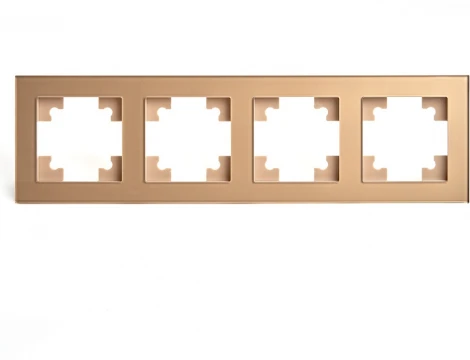 Рамка на 4 поста (золото) Stekker Катрин 49038