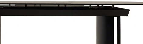 Стол RASMUS 160 KL-80 Серый мрамор, итальянская керамика / черный каркас М-City