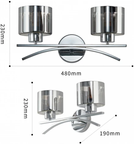 Бра Arte Milano Neapolis-78207 278207/2B Ni (220V)
