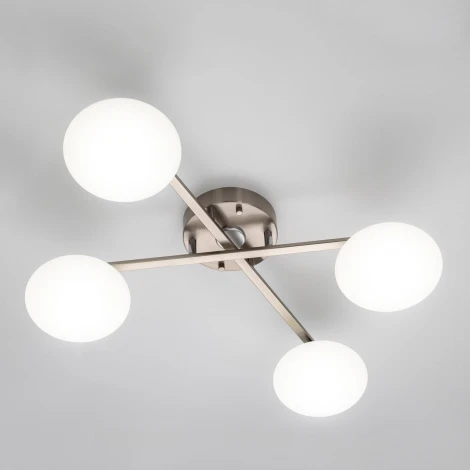 Потолочная люстра RGB на штанге Citilux Atman Smart CL226A141 (LED, 220V, голосовое управление, пульт управления, управление смартфоном, умный дом - Алиса, Маруся, Салют)