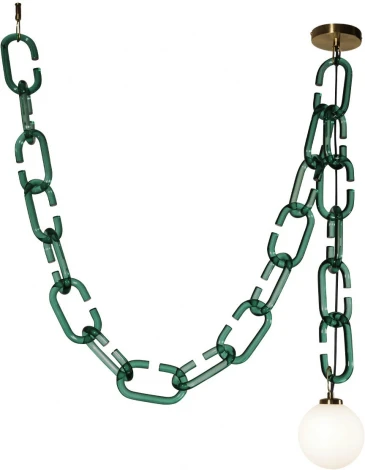 Подвесной светильник Loft It Chain 10128C Green (220V, на цепи, шар)