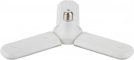 Фитолампа для растений светодиодная ЗРА FITO-24W-Ra90-E27-FOLD 3-х лепестковая полного спектра 24 Вт ЭРА