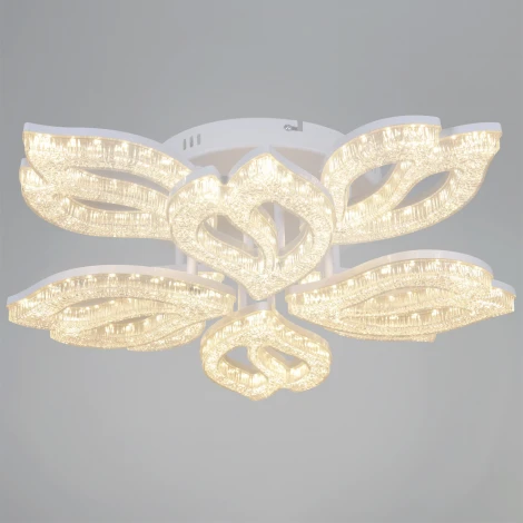 Потолочная люстра светодиодная на штанге с регулировкой цветовой температуры, яркости и ночным режимом Reluce 39290-0.3-4+4 WH