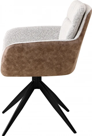 Стул обеденный Waldo светло-серый c бежевой экокожей Stool Group арт.УТ000039270