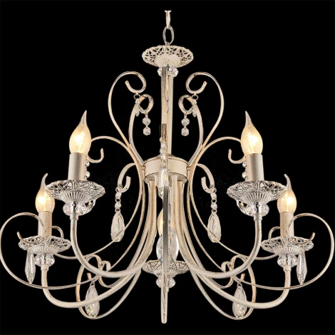 Подвесная люстра Reluce 03015-0.4-05 (220V, на цепи, подсвечник, свеча)