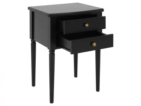 Тумба прикроватная Blues ОГОГО Обстановочка! (МДФ/Черный) арт.924518