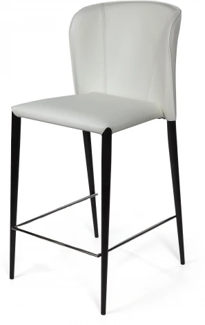 Стул полубарный Albert, кожа белый Top Concept (21097)