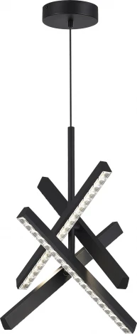 Подвесной светильник ST Luce SL1018 SL1018.413.04 черный/прозрачный LED 4*43W 4000K (220V, на проводе)