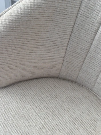 Стул M-City DIANA Modica-40 бежево-белый, ткань / золотой каркас