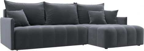 Диван угловой Лига-054 НПБ угол универсальный Лига Диванов (Велюр) арт.129030