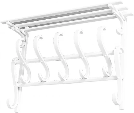 Вешалка настенная В 7Н белый от фабрики Mebelik