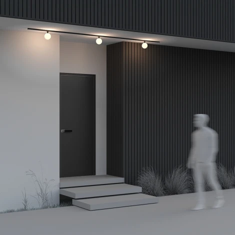 Трековый светильник 9W 48V Maytoni Luna O-TR01-1-S-9WB3K (LED, шар, IP65)