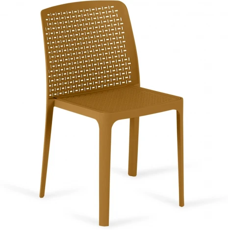 Стул уличный Bottega ОГОГО Обстановочка! (Пластик/Горчичный) арт.926924