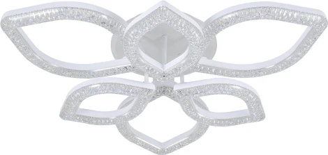 Потолочная люстра светодиодная Escada Aquarius 10289/6LED BL 100Вт, с ПДУ, металл/акрил, белый/прозрачный (220V)