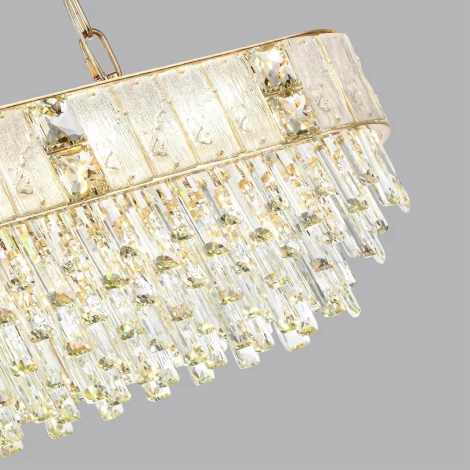 Подвесная люстра Odeon Light Fiesta 5070/14 золото/прозрачный/матовый/металл/хрусталь/стекло E14 14*40W (220V, на цепи)