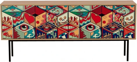 Тумба Boho Color большая ОГОГО (арт.599495), (ЛДСП/Дуб Корбридж)