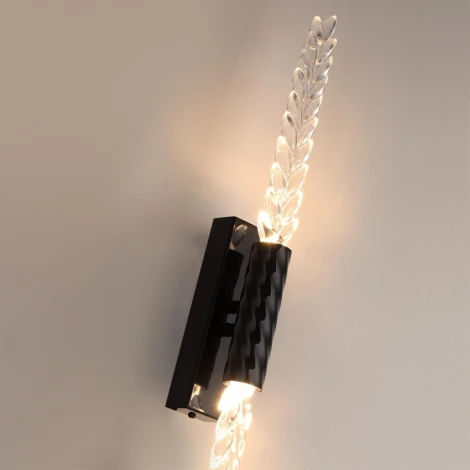 Бра Odeon Light Kolos 5459/5WL черный глянцевый/прозрачн./металл/стекло LED 5W 3000K (220V)