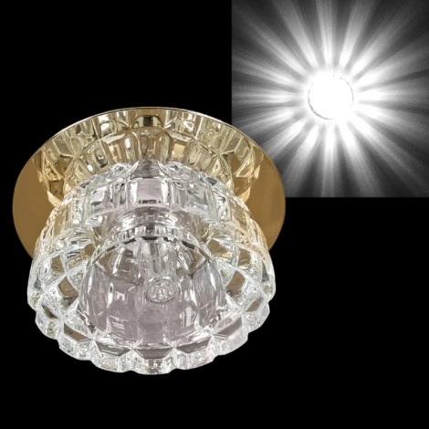 Встраиваемый точечный светильник Reluce 06035-9.0-001FS G9 GD (220V, круглые)