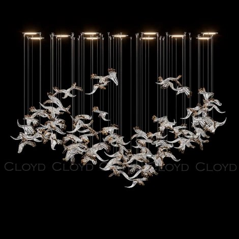 Потолочная люстра каскадная Cloyd Aeria 1703 60003