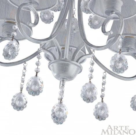 Потолочная люстра Arte Milano Amalfi-7146 337146/5 WT+SL (220V, подвески)