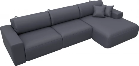 Диван угловой Лига-036 НПБ Классик Лонг правый угол Лига Диванов (Экокожа) арт.127793