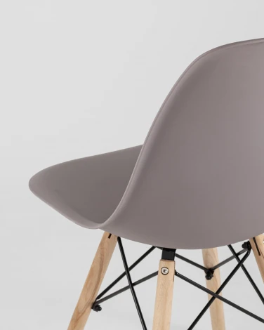 Стул Stool Group Eames Style DSW темно-бежевый x4 (разборный каркас) арт.УТ000037612