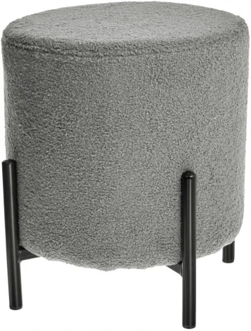 Стул-пуф Bradex Home Otis светло-серый, искусственный мех (RF 0661)